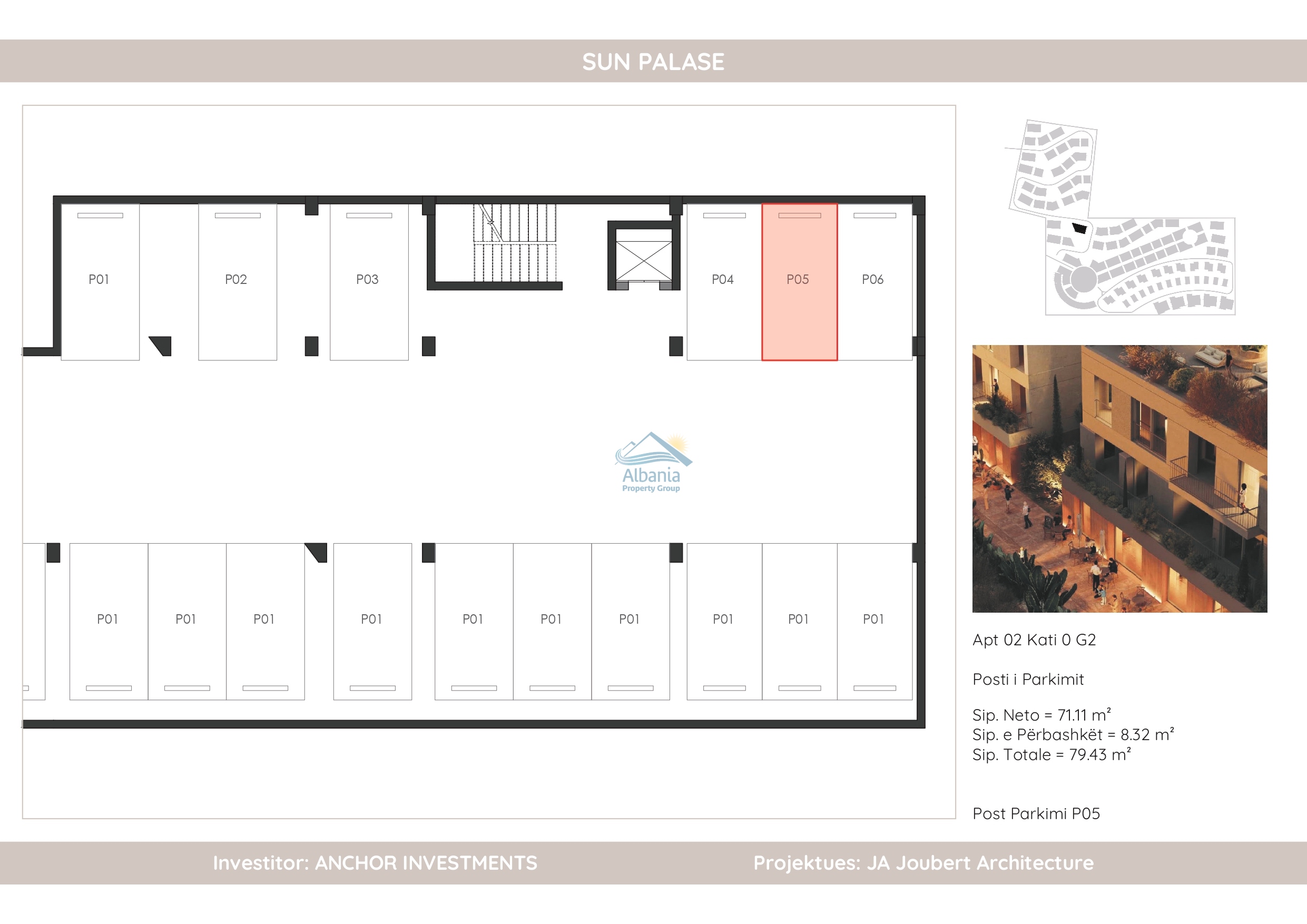 Under Construction One Bedroom Apartment For Sale At Sun Palase Vlore, Albanian Riviera, In Front Of The Ionian Sea 