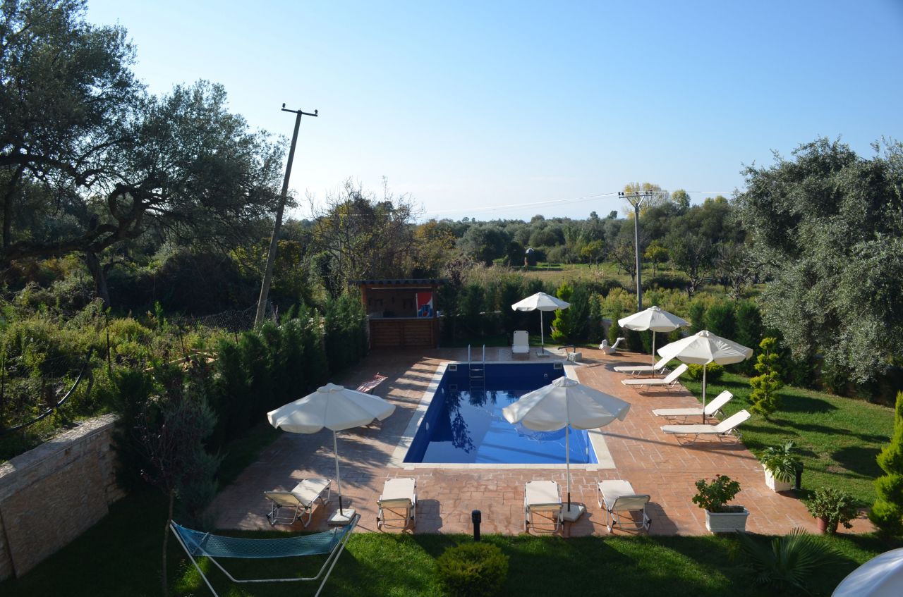 Holiday Villa Apartments for rent with pool in Borsh, Saranda, Albania