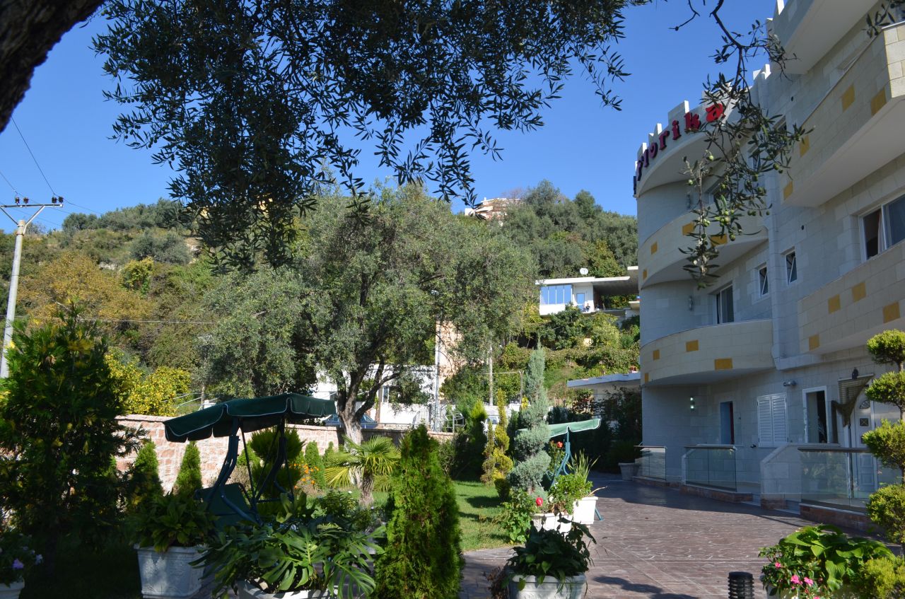 holiday apartments vila florika in villa with swimming  pool in borsh albania riviera