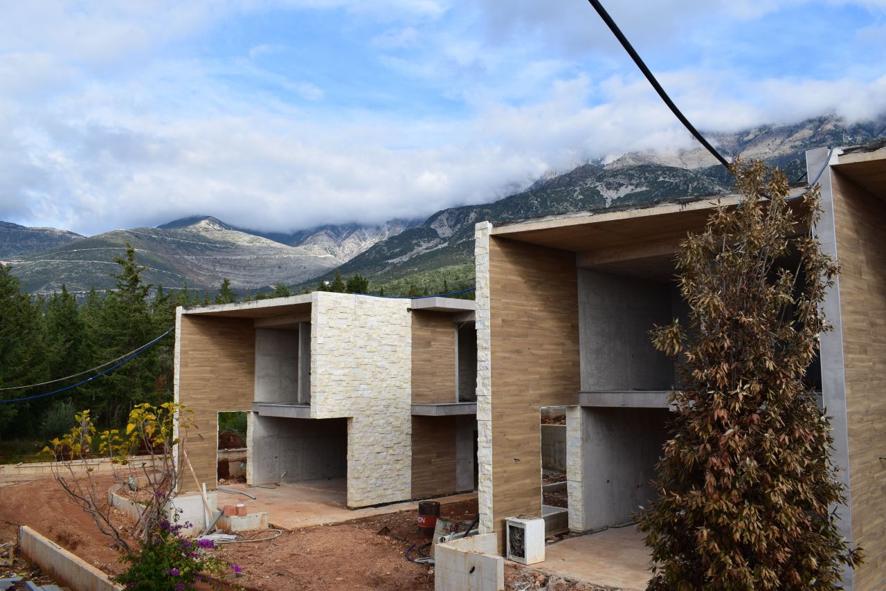 Villaer til Salgs i Olea Residence i Dhermi Den Albanske Rivieraen