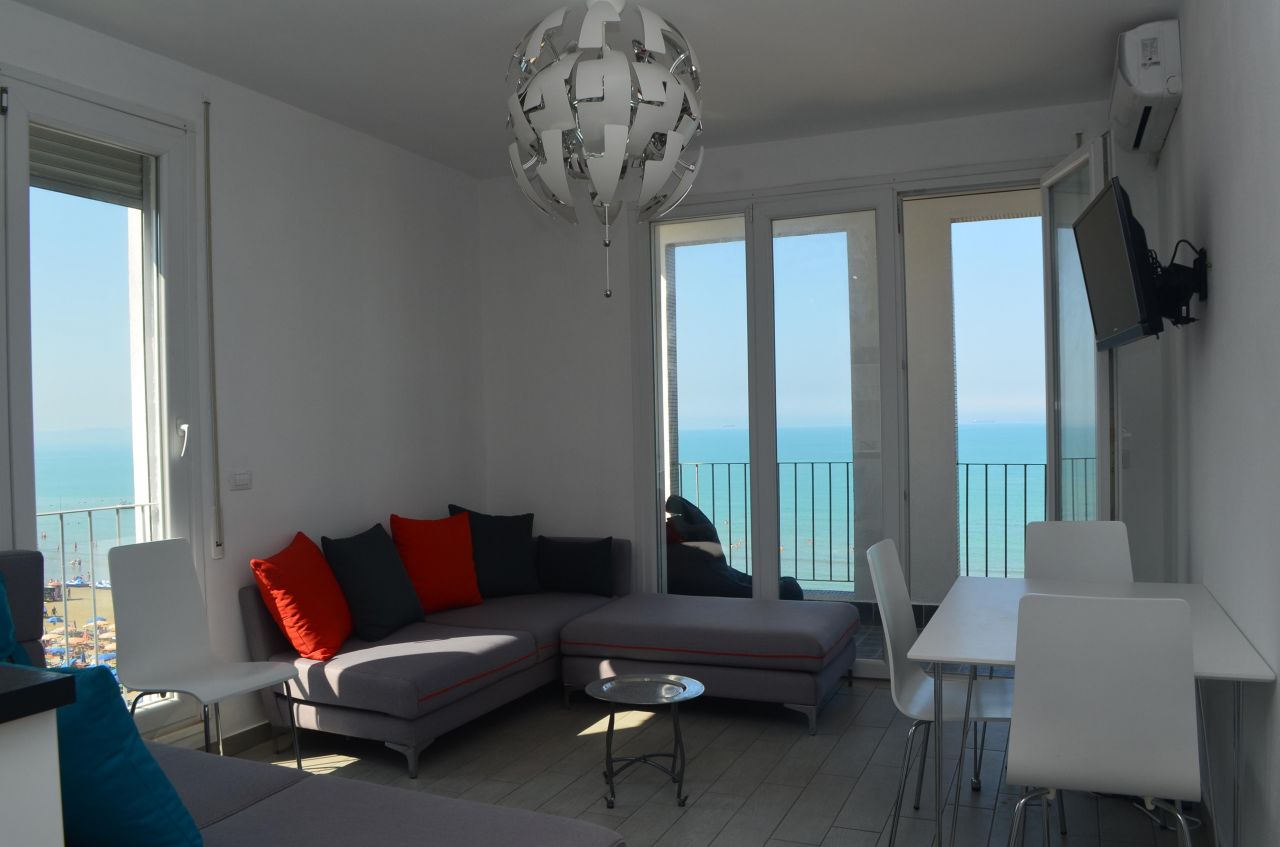 Квартира для отдыха с видом на море в аренду в Дурресе