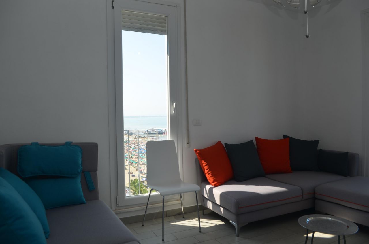 Apartamente me qera ne Durres. apartament me pamje deti per qera ne Shqiperi