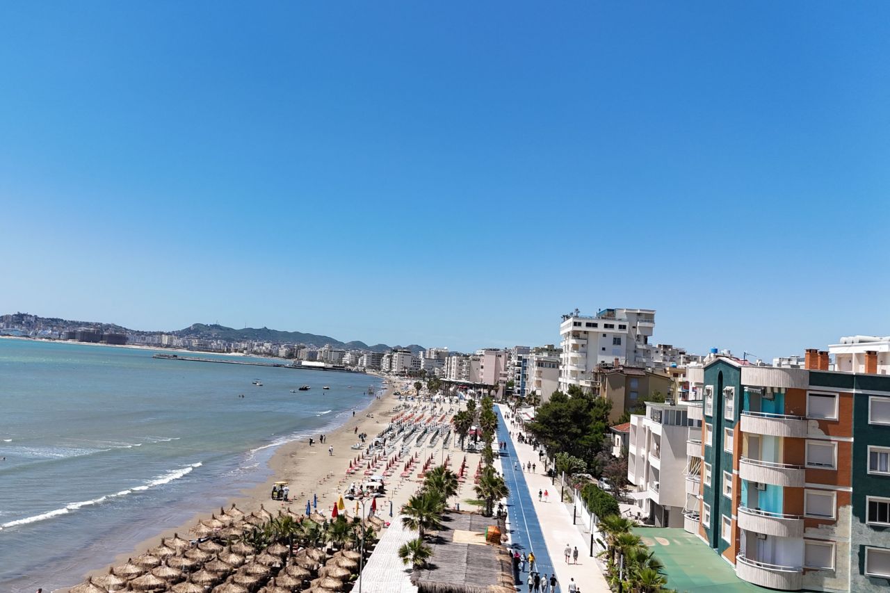 Sea View Holiday Apartment For Rent In Durres Albania With Two Bedrooms And Next To The Sandy  Beach In Golem