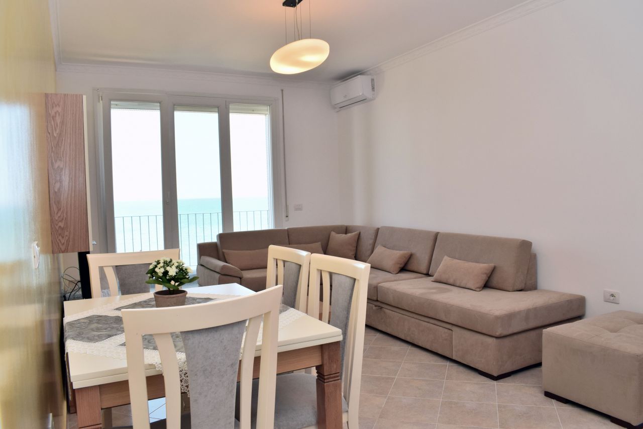 Holiday Sea view  Apartment For Rent  in Durres Beach
