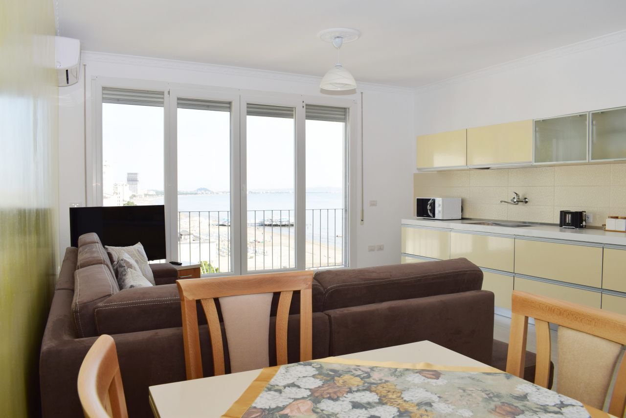Two Bedroom Apartment with sea View for Rent in Durres