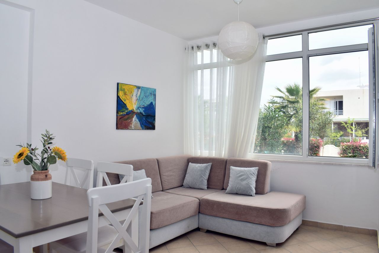 Apartment for Rent with Garden in Gjiri i Lalzit. Vacations in Durres