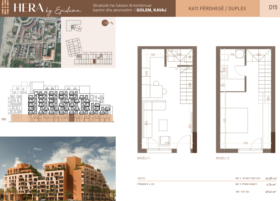 Duplex Eladó Golemben Albánia