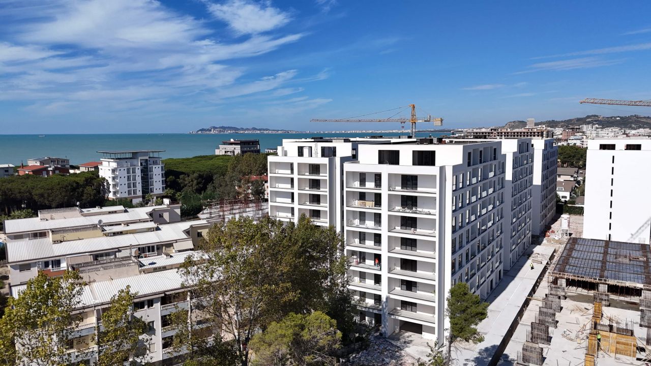 Two Bedroom Apartment For Sale In A New Building With Sea View In Golem Durres Albania In A Prime Location