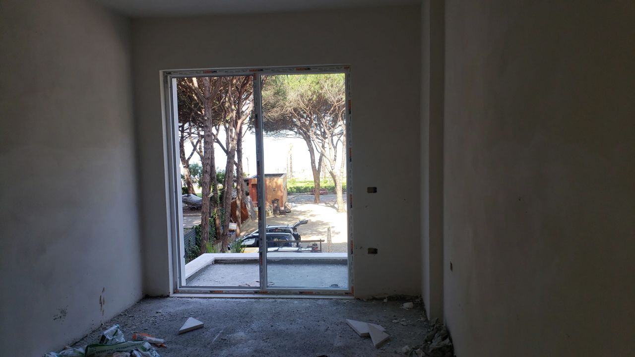 Tengerre Néző Apartmanok Eladók A Tenger Előtt Epítés Alatt Golem Durres-ben Albániában