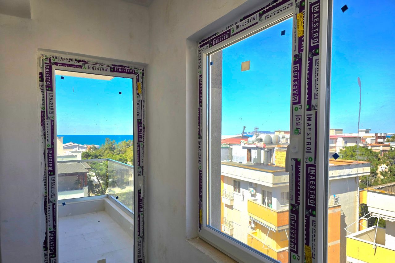 Квартира с двумя спальнями в Големе Дуррес Албания на продажу в почти готовом здании