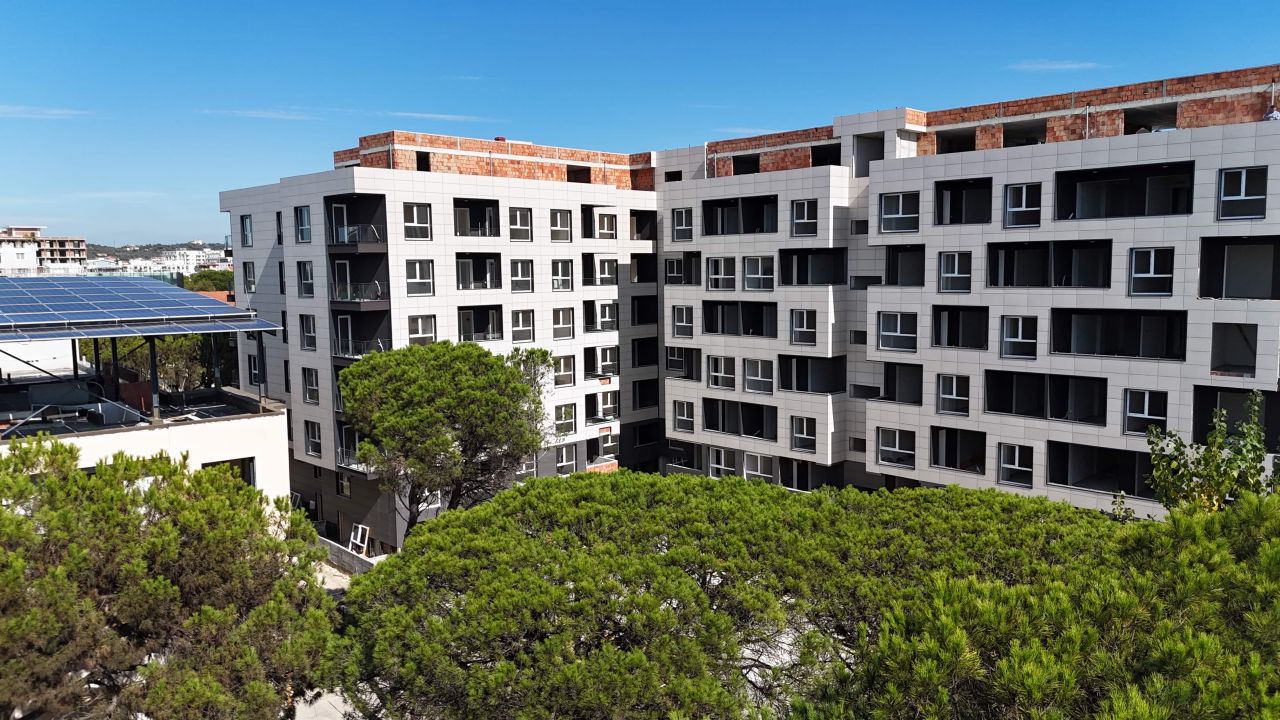 Apartment For Sale In Golem Durres Albania, In A New Building Under Construction, 50 Meters Far From The Sea