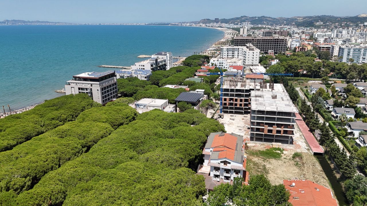 Apartment For Sale In Golem Durres Albania, In A New Building Under Construction, 50 Meters Far From The Sea