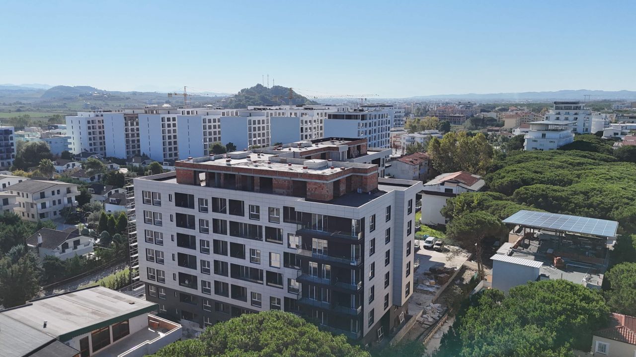 Apartment For Sale In Golem Durres Albania, In A New Building Under Construction, Close To The Beach