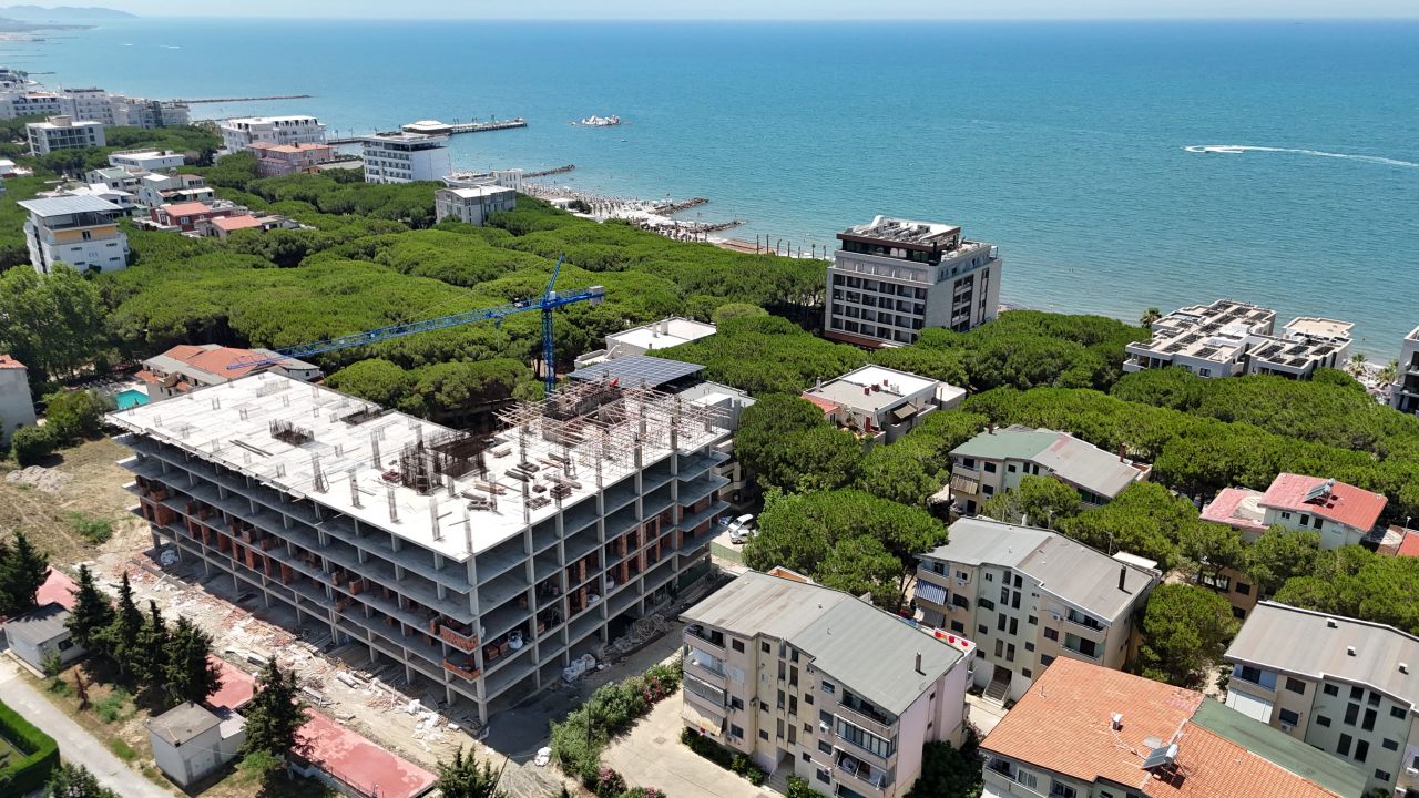 Apartment For Sale In Golem Durres Albania, In A New Building Under Construction, Close To The Beach