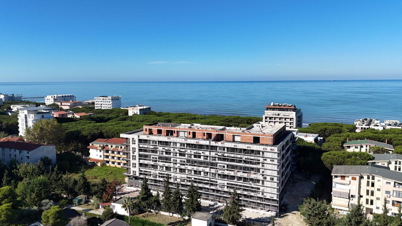Apartment For Sale In Golem Durres Albania, In A New Building Under Construction, Close To The Beach