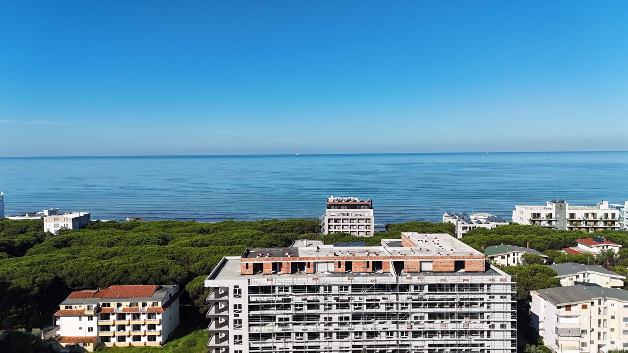 Apartment For Sale In Golem Durres Albania, In A New Building Under Construction, Close To The Beach