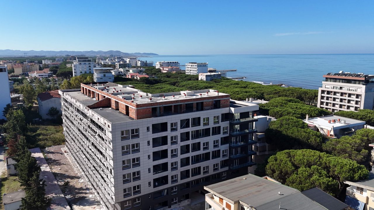 Wohnung Zum Verkauf In Golem Durres, Albanien, In Einem Neuen Gebäude Im Bau, Nahe Am Strand