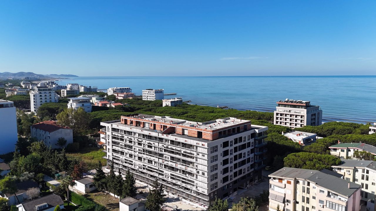 Wohnung Zum Verkauf In Golem Durres, Albanien, In Einem Neuen Gebäude Im Bau, Nahe Am Strand