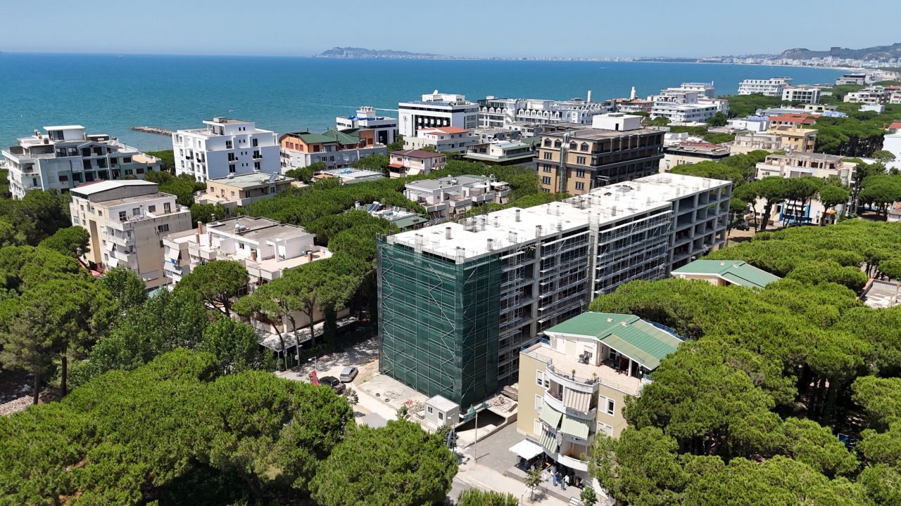 Apartment For Sale In Golem Durres Albania, In A New Building Under Construction, Close To The Beach