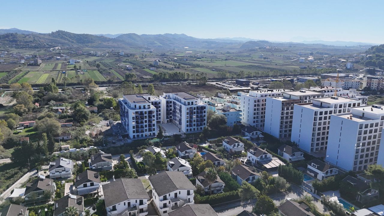 Eladó Lakás Golem Durres-ben Albániában, Egy építés Alatt álló új épületben, Közel A Strandhoz