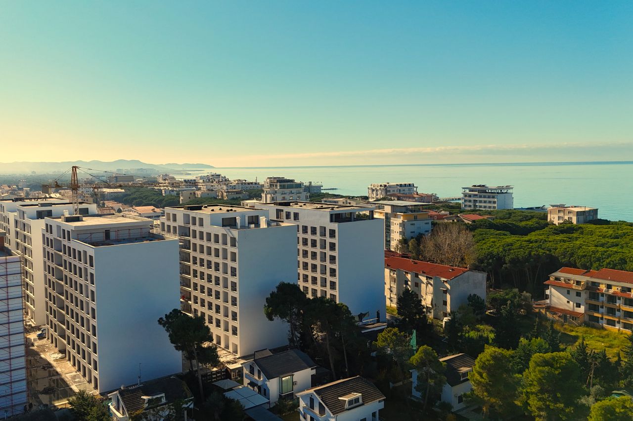 Wohnung Zum Verkauf In Golem Durres, Albanien, In Einem Neuen Gebäude Im Bau, Nahe Am Strand