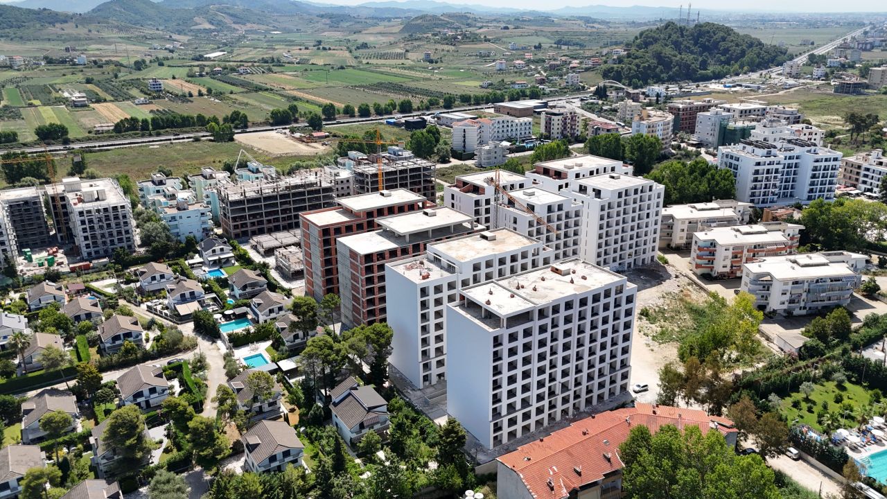Mieszkanie Na Sprzedaż W Golem Durres W Albanii, W Nowym Budynku W Budowie, Blisko Plaży
