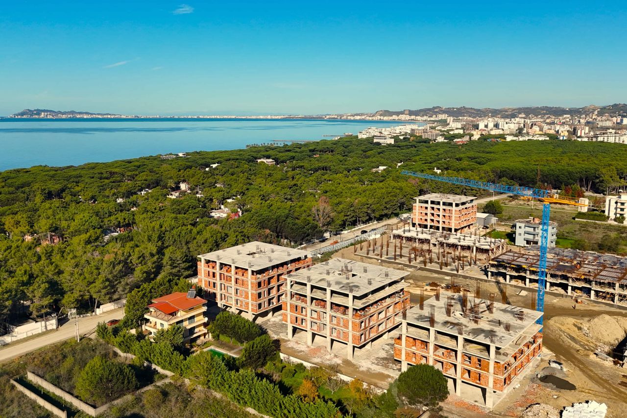 Wohnung Zum Verkauf In Golem Durres, Albanien, In Einem Neuen Gebäude Im Bau, Nahe Am Strand