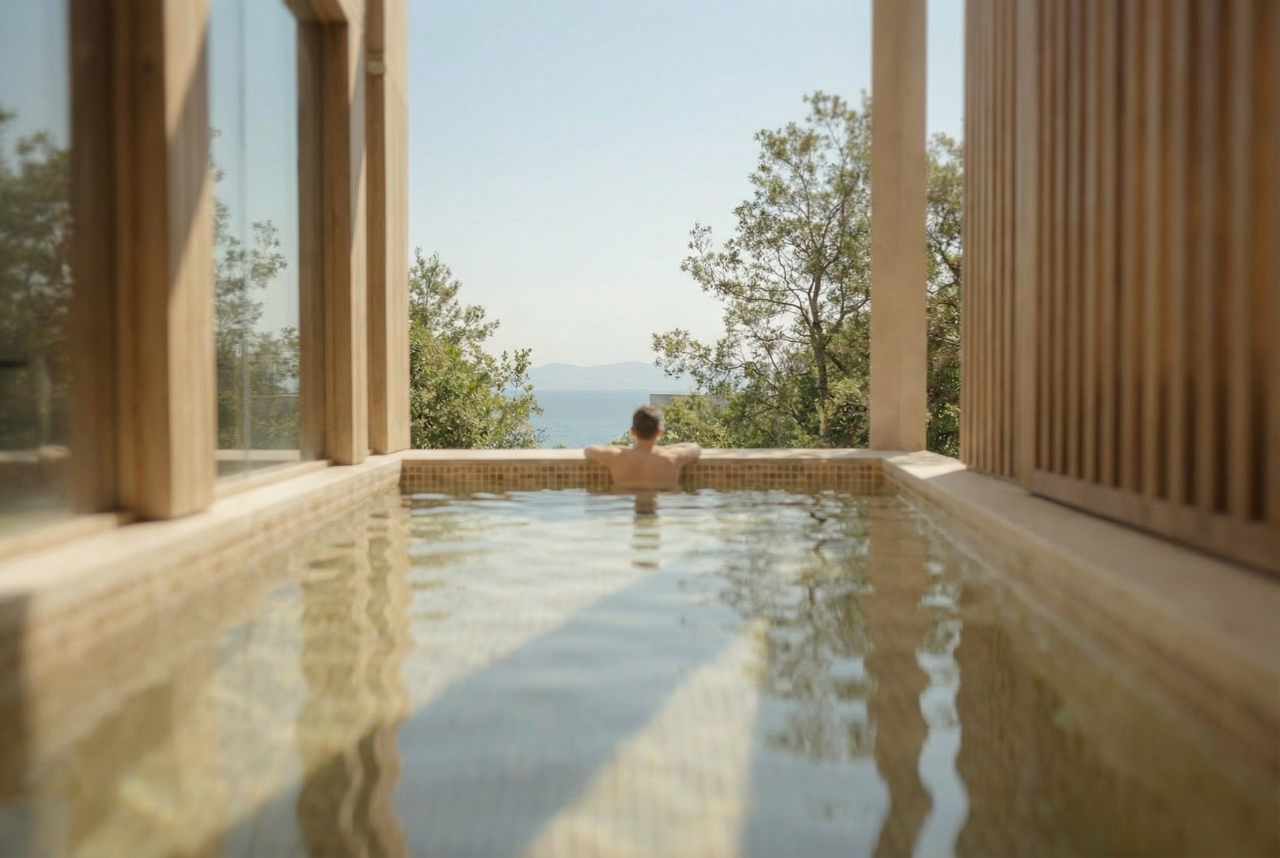 Villa Eladó Albániában A Prive 2 Resortban Rodon-fokon Saját úszómedencével és Erkéllyel Nagyszerű Kilátással A Tengerre