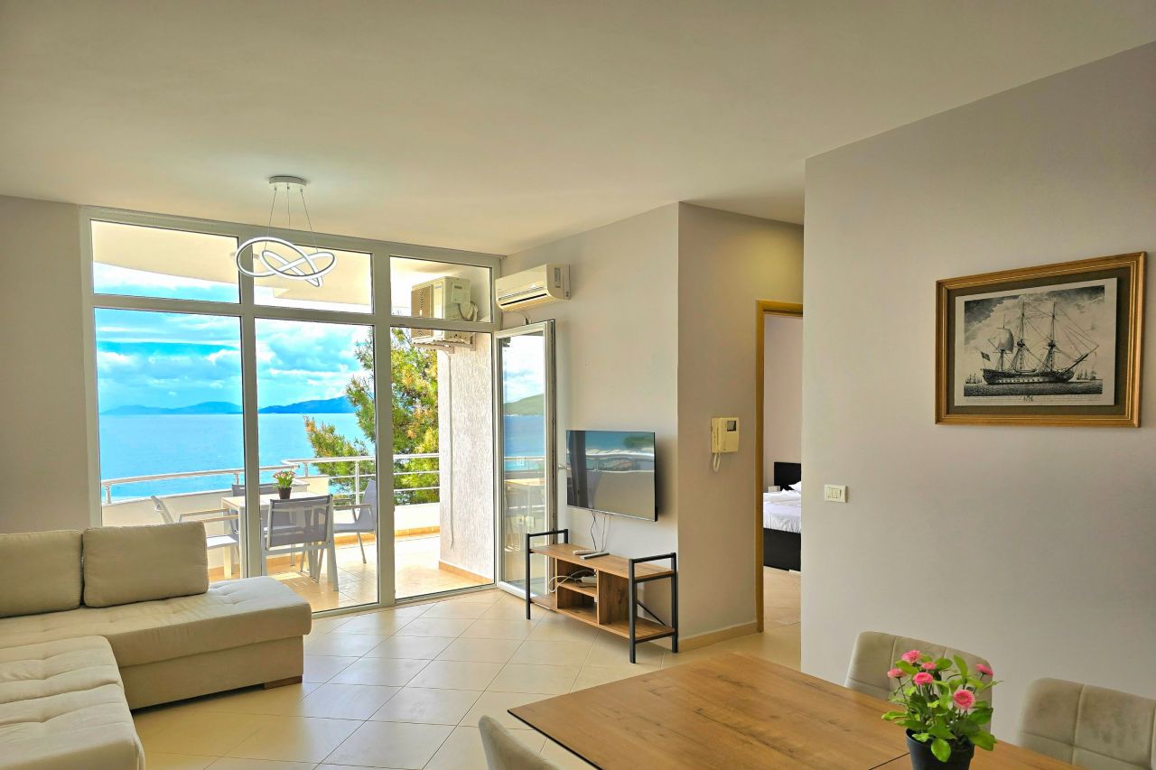 First Line Apartment For  Rent With a Full View Of The Ionian Beach