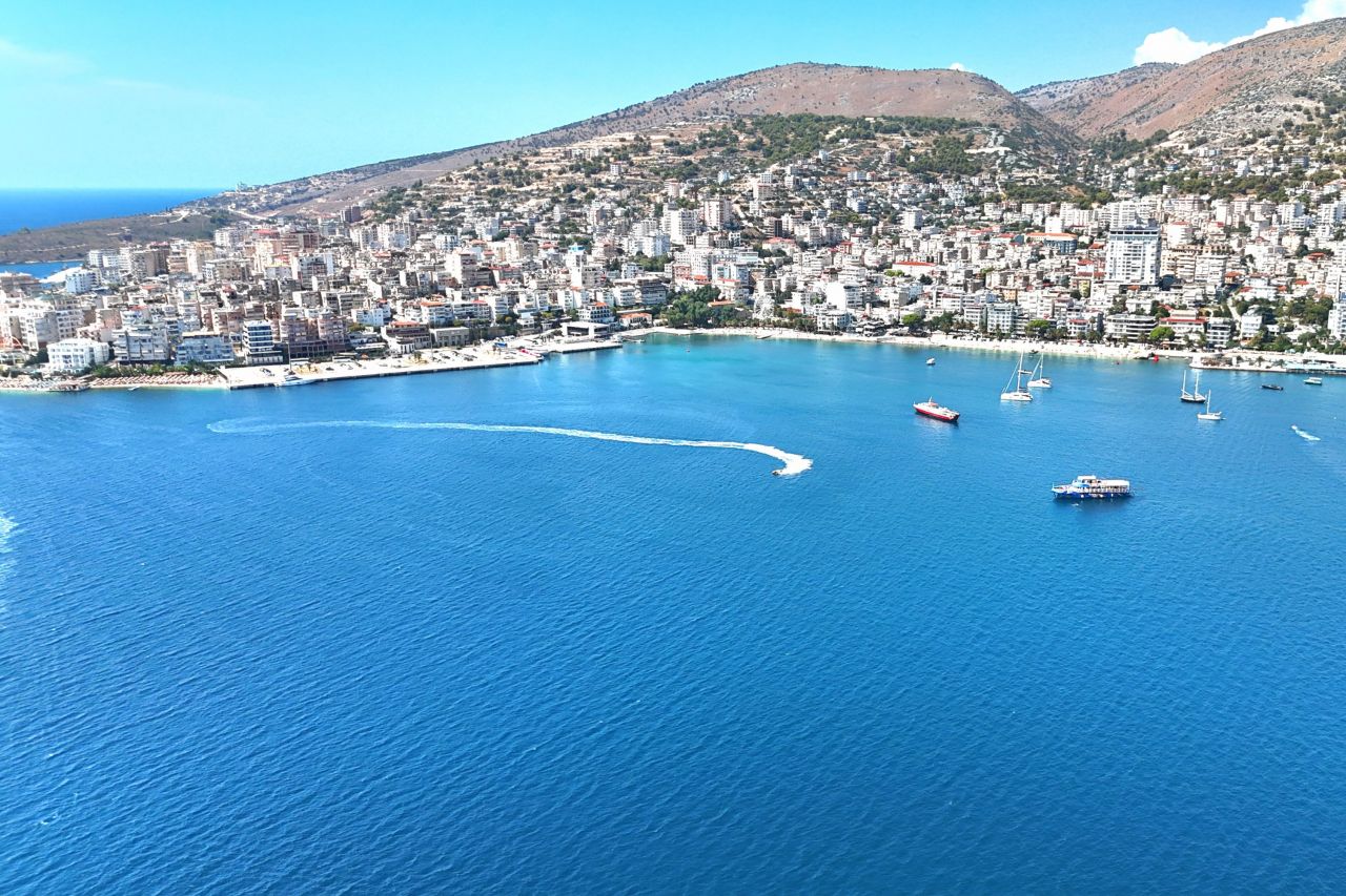 Albania Real Estate For Sale In Saranda  With A Fantastic Panoramic Sea View Over The Bay Of Saranda And Corfu Island