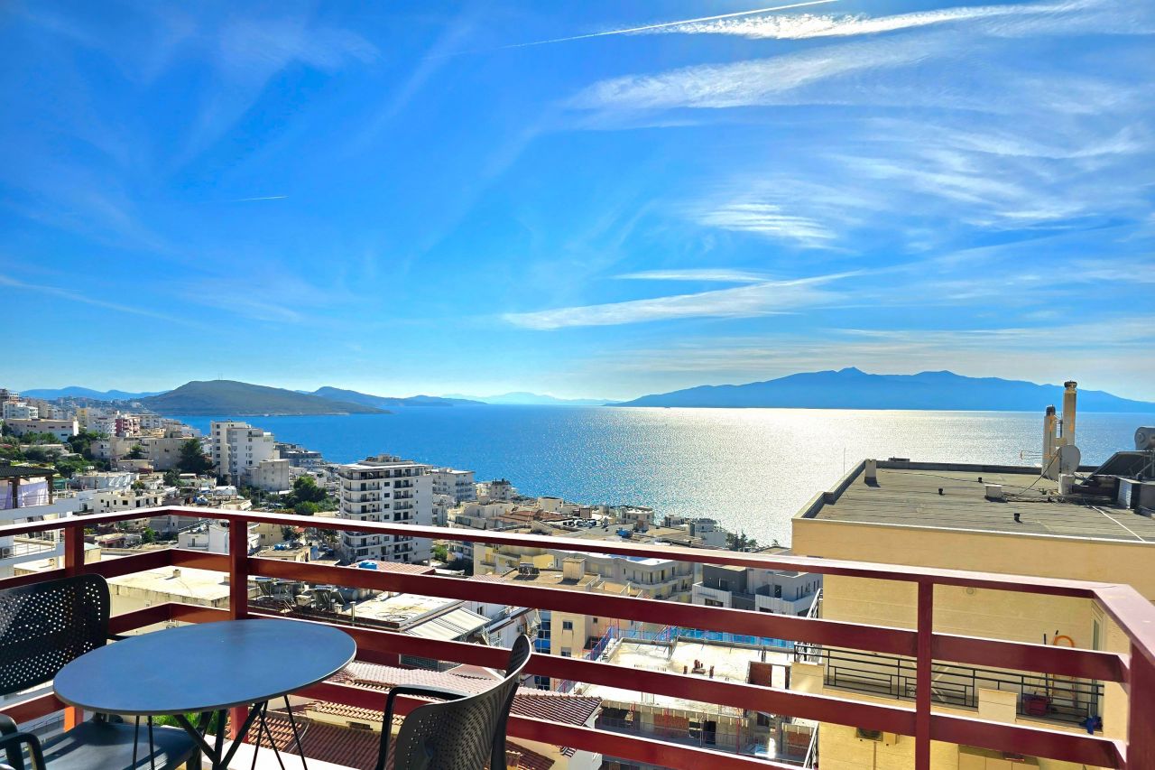 Apartment For Sale In Saranda Albania With A Wonderful Panoramic View Over Saranda Bay In A Short Distance From The City Center 