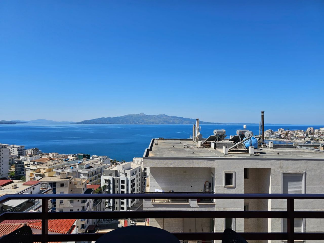Beautiful Apartment For Sale In Saranda Albania With A Wonderful Panoramic View Over Saranda bay In A Short Distance From The City Center 