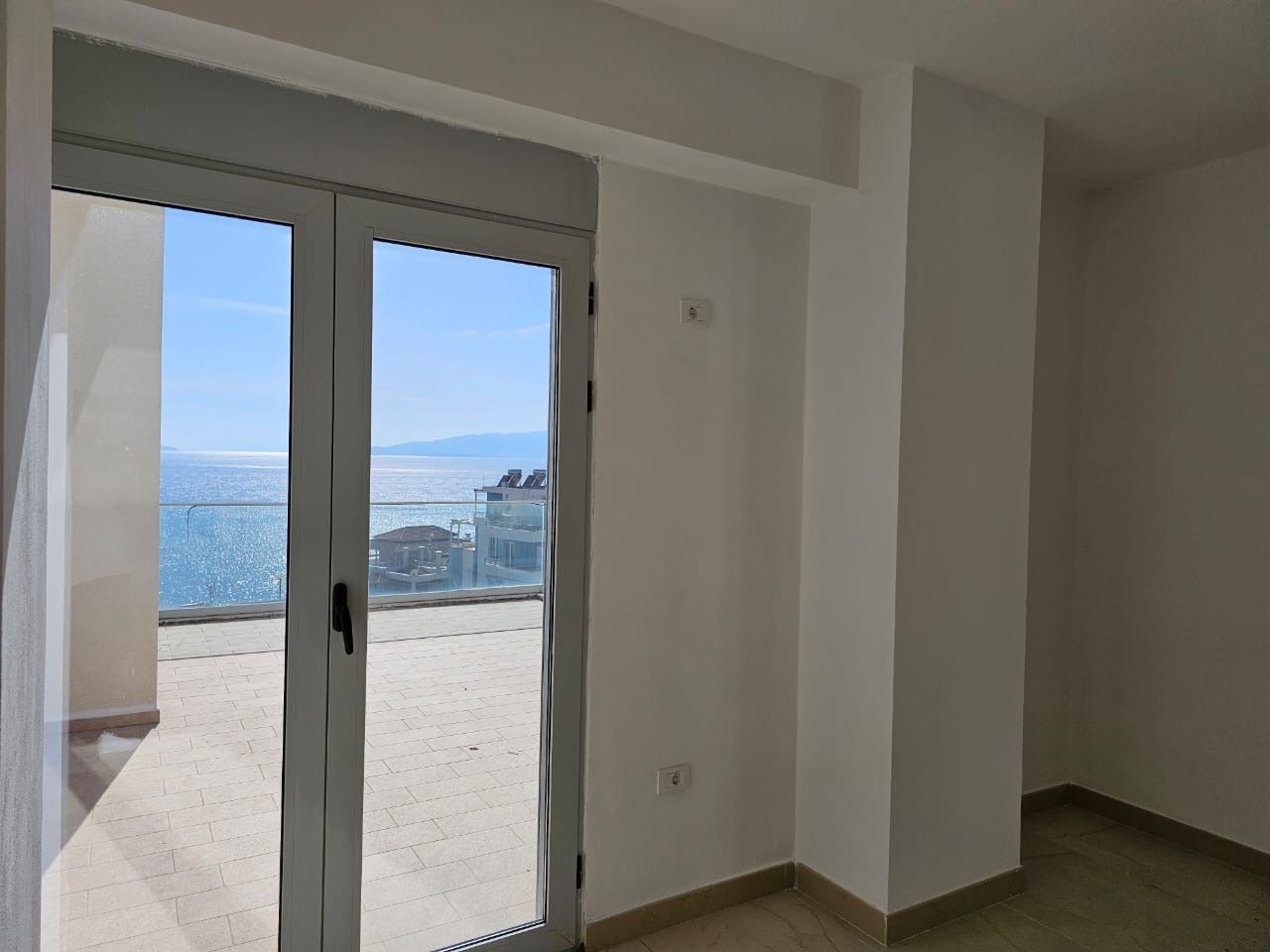 Penthouse For Sale In Saranda Albania Featuring A Veranda With A Wonderful Sea View