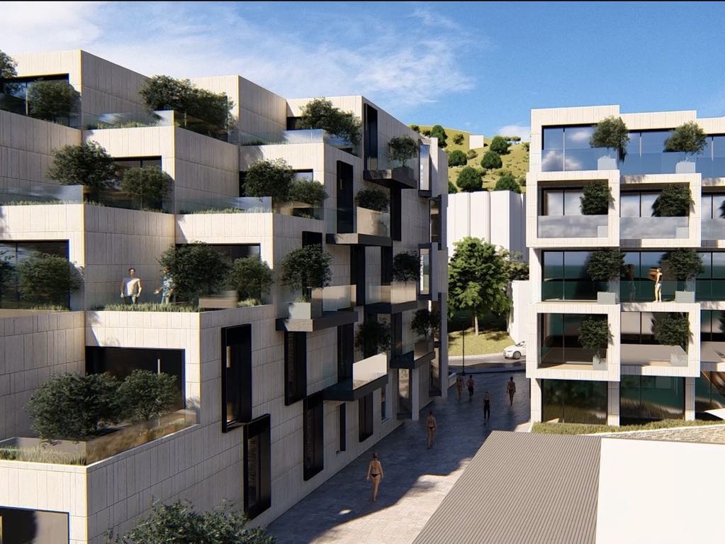 Albanien Immobilien in Saranda zu verkaufen, eine moderne Wohnung in erster Linie