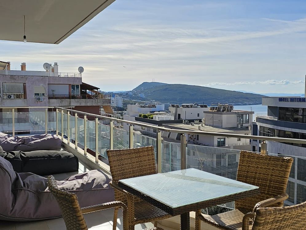 Nice Sea View Apartment For Sale In Saranda Albania In Good Conditions With Two Bedrooms And A Big Tarrace.  