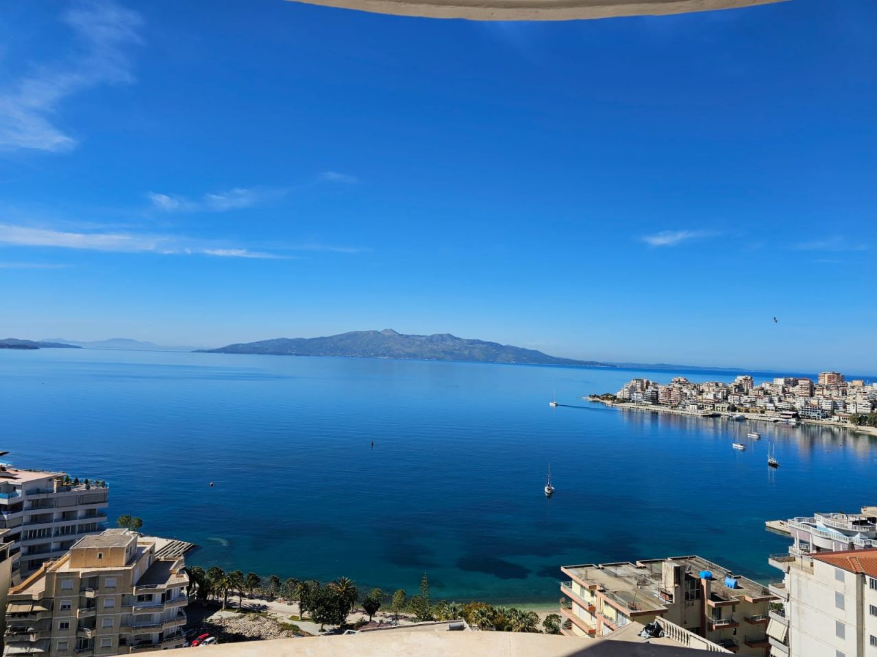 Modern Sea View Albania Real Estate for Sale in Sarande, Albania With Twi Bedrooms And A Spectacular Sea View Over The Bay Of Saranda