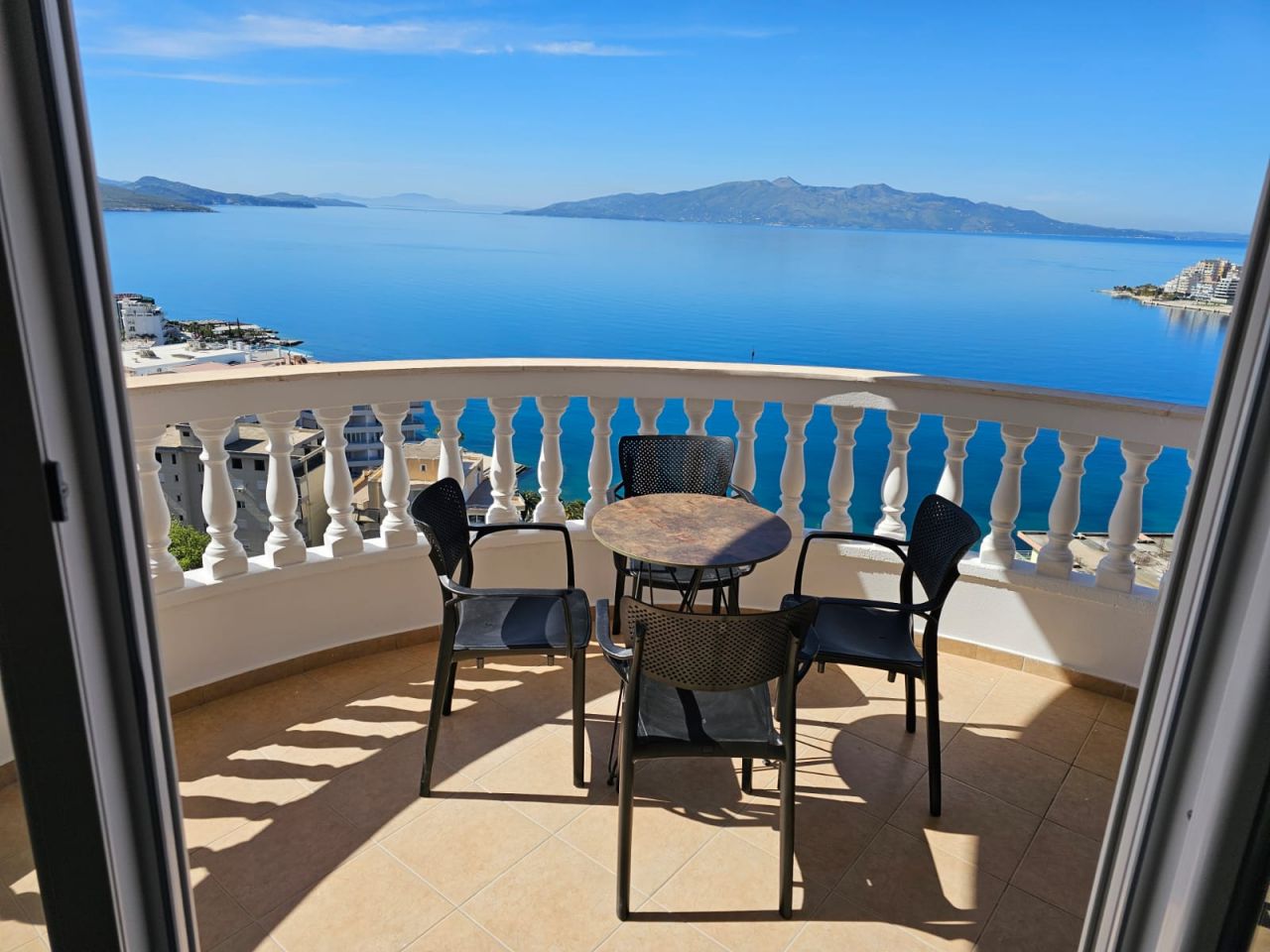 Modern Sea View Albania Real Estate for Sale in Sarande, Albania With Twi Bedrooms And A Spectacular Sea View Over The Bay Of Saranda