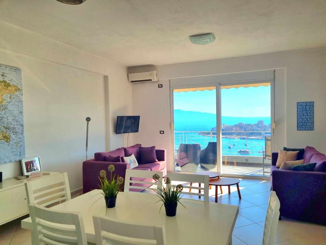 Two Bedroom Apartment With Sea View For Sale In Saranda Albania With Wonderful Seaview Over The Bay OF Saranda
