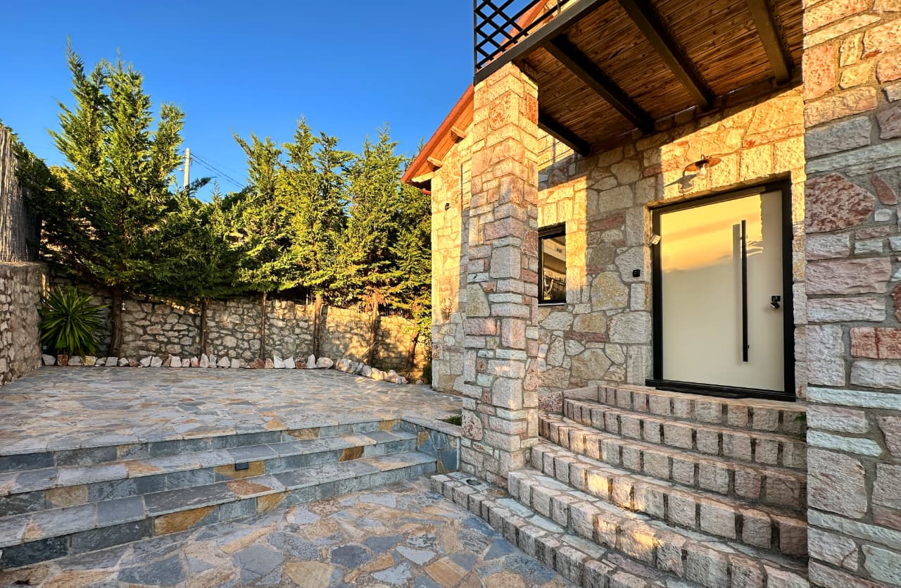 Stone Villa For Sale In Saranda Albania With Panoramic Sea Views