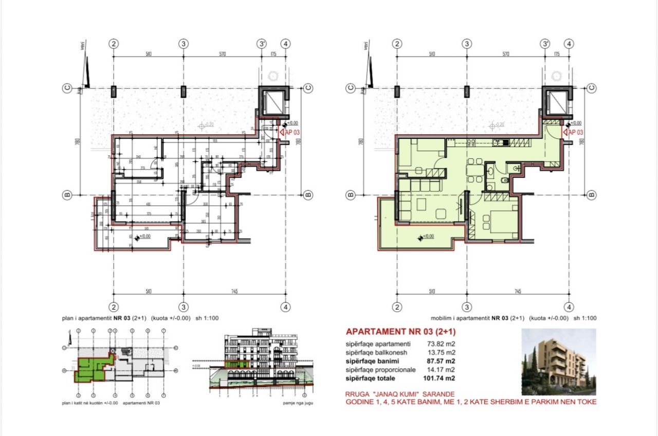Apartments in Saranda for Sale