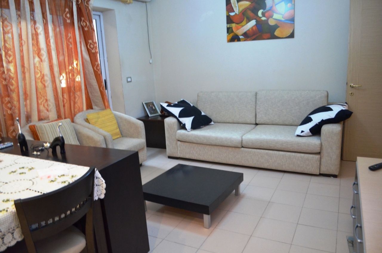 One bedroom apartment for rent in Tirana. It is fully furnished and located near Kavaja Street. 