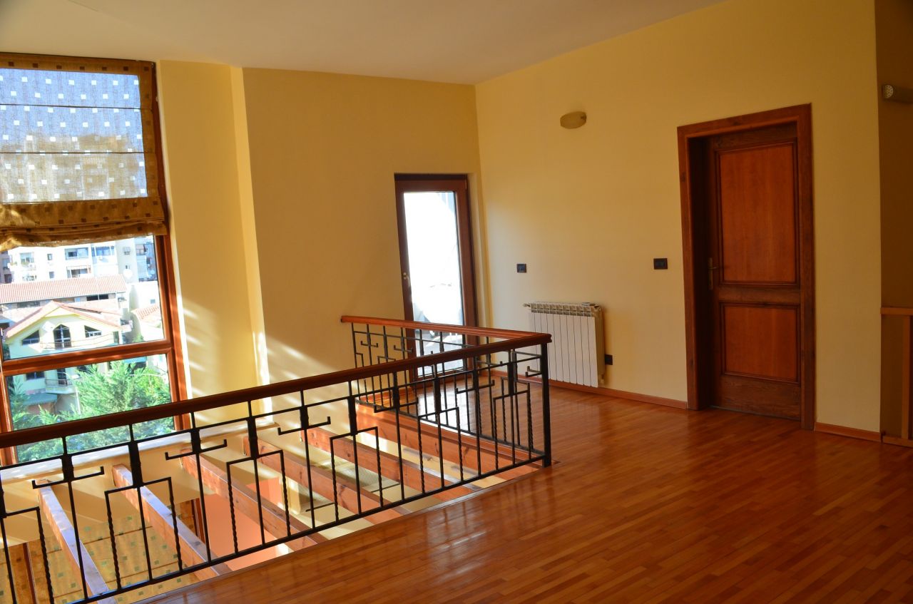 Duplex apartment for rent in Tirana near Dinamo complex.  