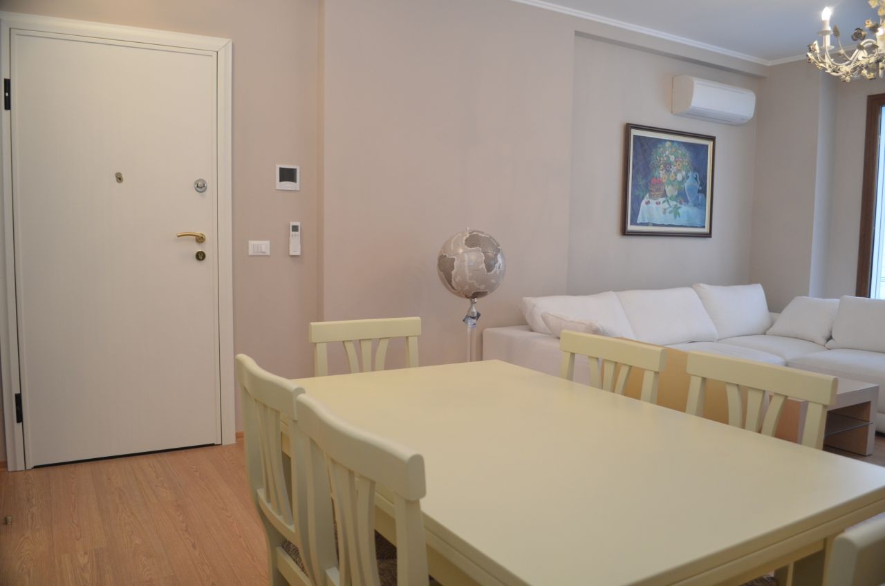 A two bedroom apartment for rent in the city of Tirana, the capital of Albania. The apartment is in very good conditions and in a good location. 