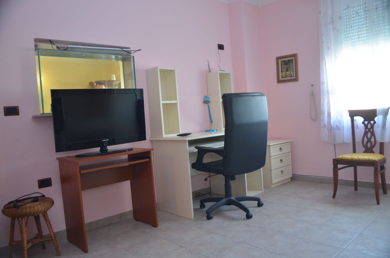 Apartment with two bedrooms for rent in Tirane, Albania.