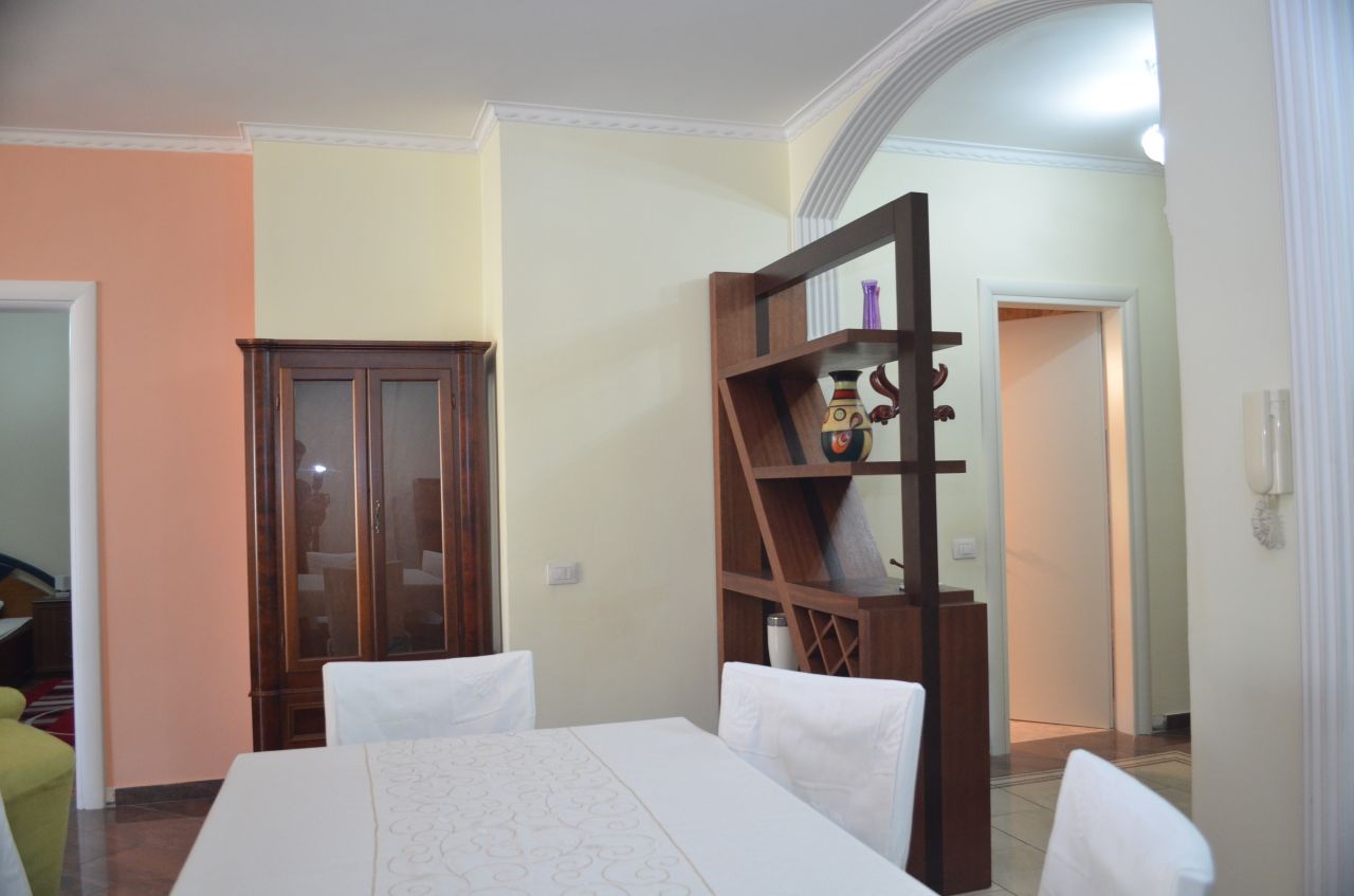Fully furnished two bedrooms apartament for rent in Tirana, Albania. 