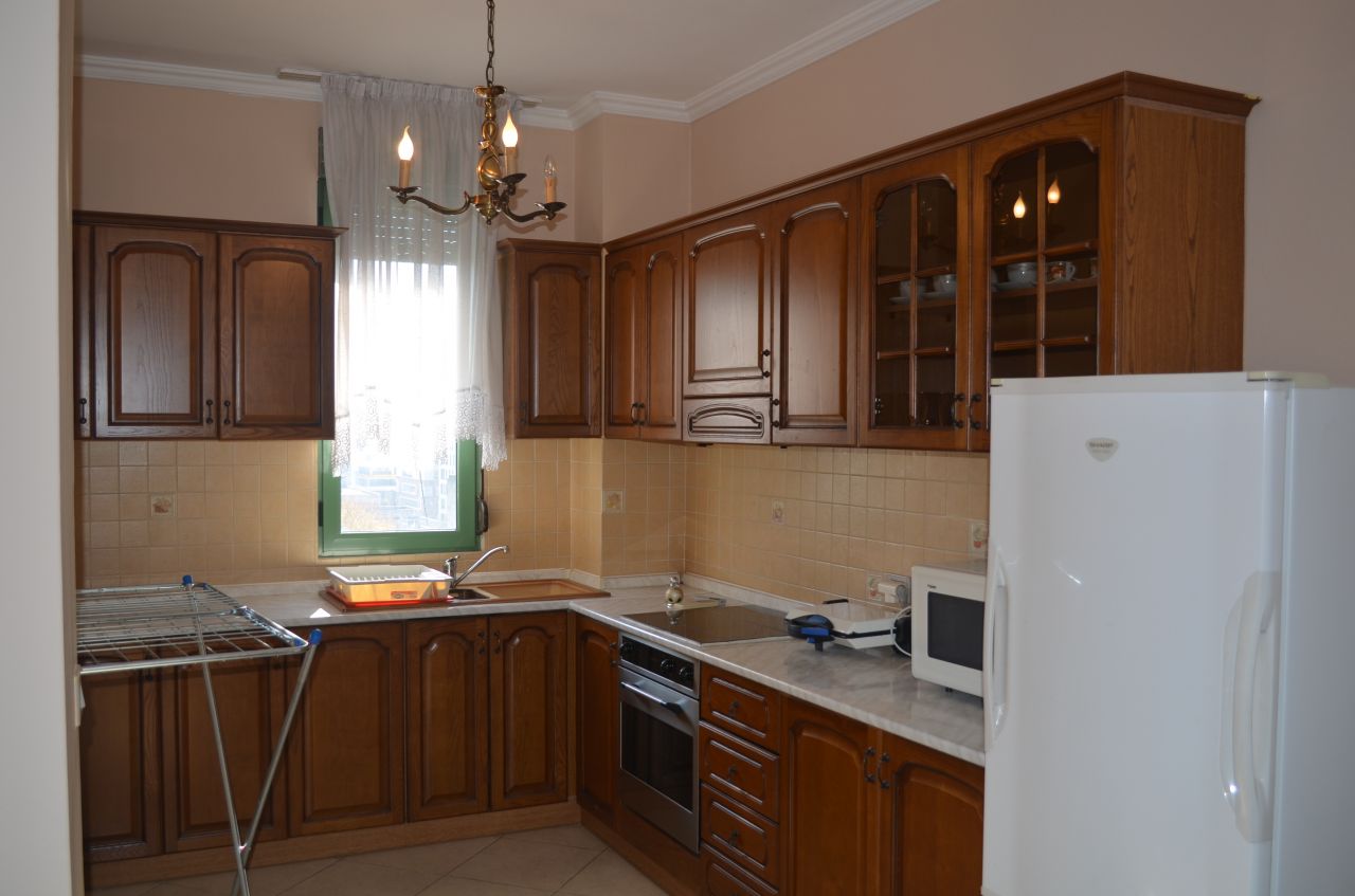 Apartment for Rent in Tirana with two bedrooms. Fully furnished and in a nice place for living