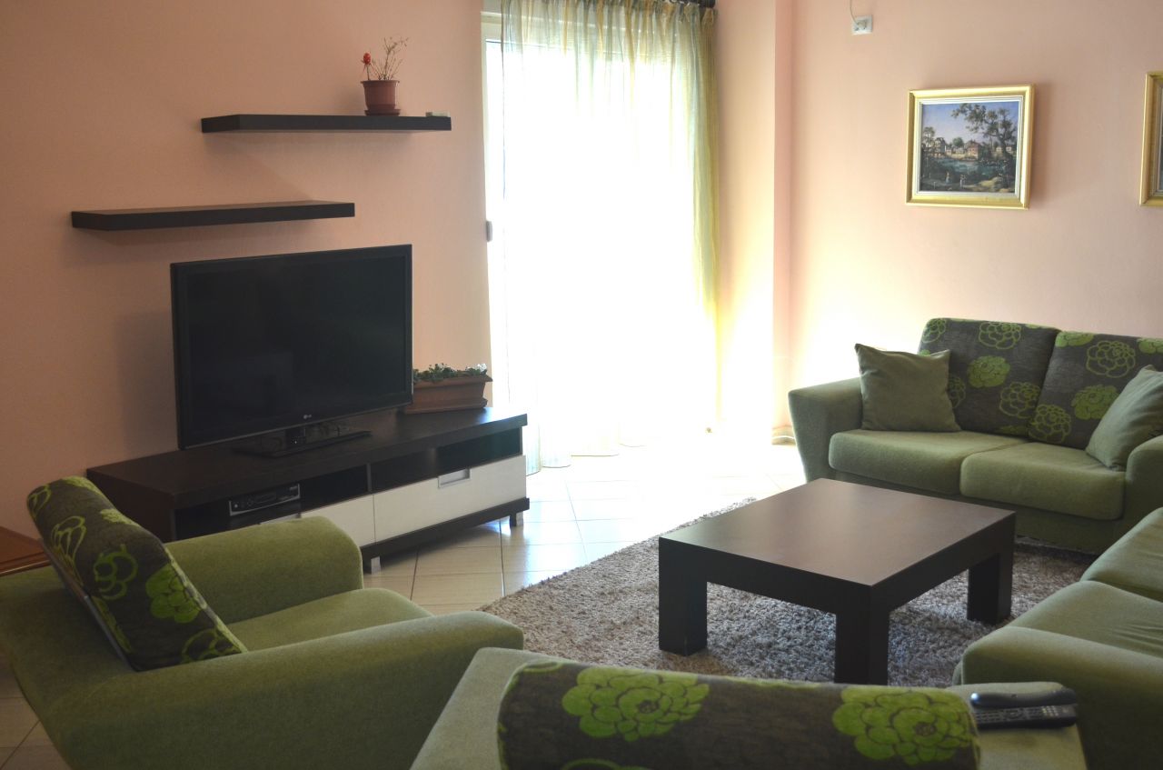 apartment for rent in tirana fully furnished and located in very good area for living 