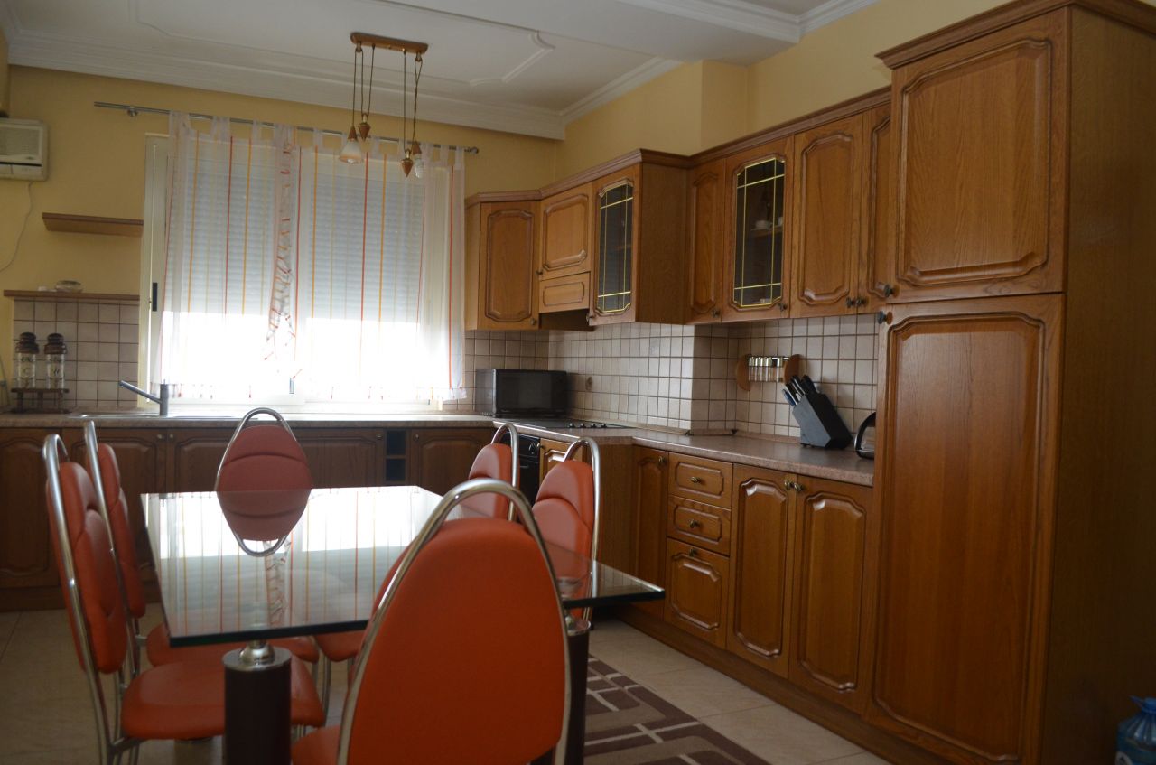 Apartment for rent in Tirana, Albania, with three bedrooms. 