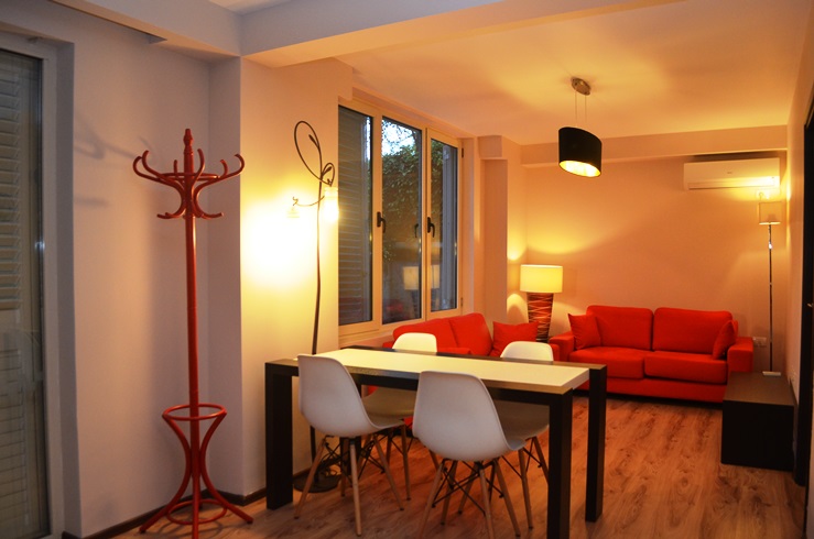 Modern three bedrooms apartment for rent in Tirana . Apartment near Botanic Garden.