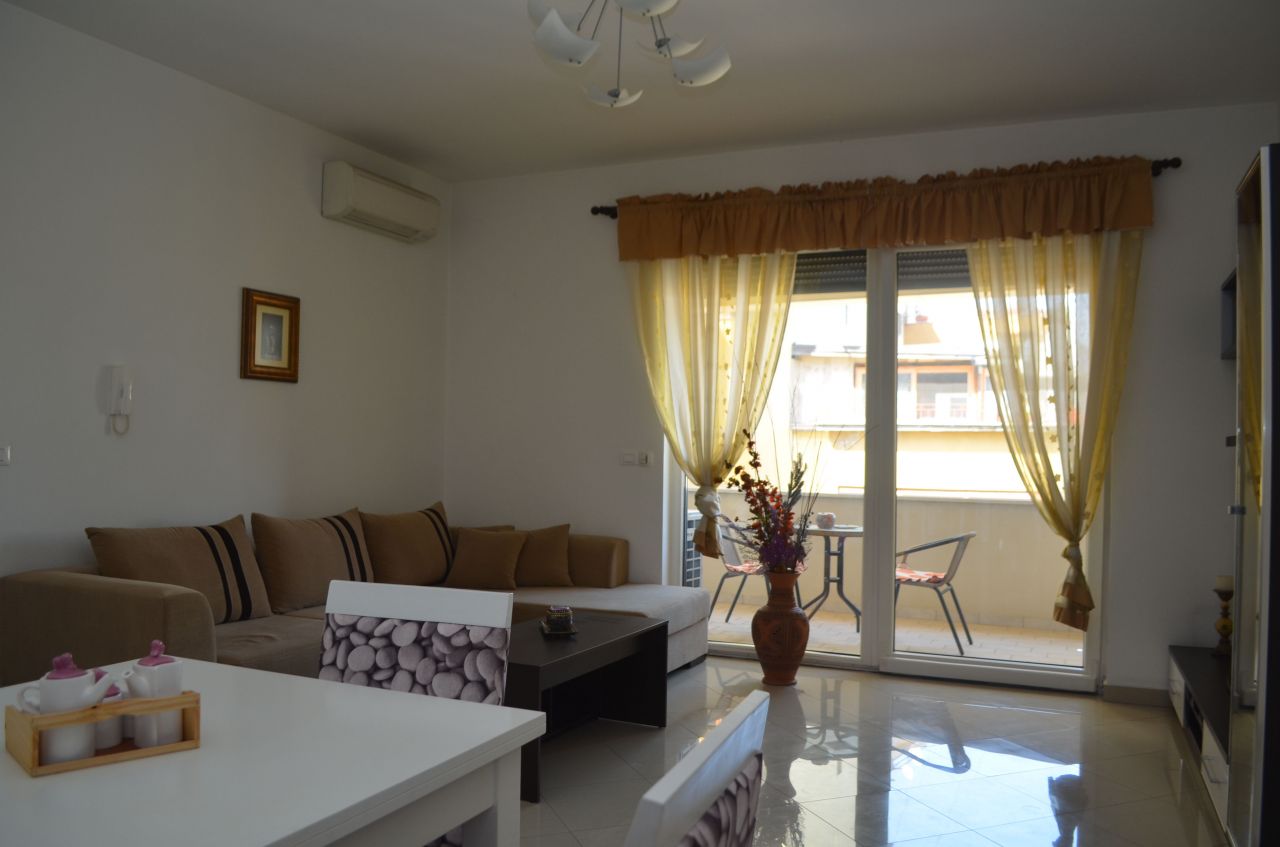 Two bedrooms apartment in Tirana for rent, only 5 min distance from the center of Tirana.